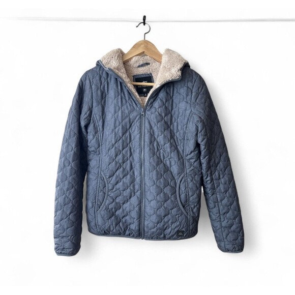 Rip Curl Anti-Series Women's Faux Fur Lined Hooded Jacket - Gray - Size Small - Picture 1 of 6